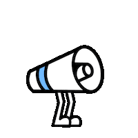 Jump Megaphone Sticker