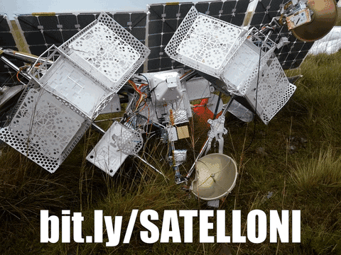 GianniFlash giphyupload space fake satellite GIF