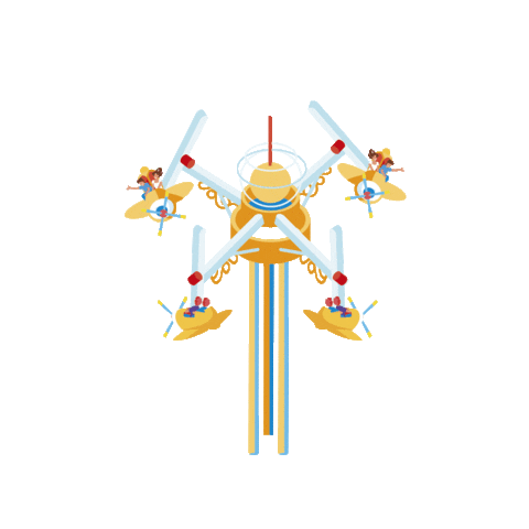 Amusement Park Rides Sticker by Luna Park NYC