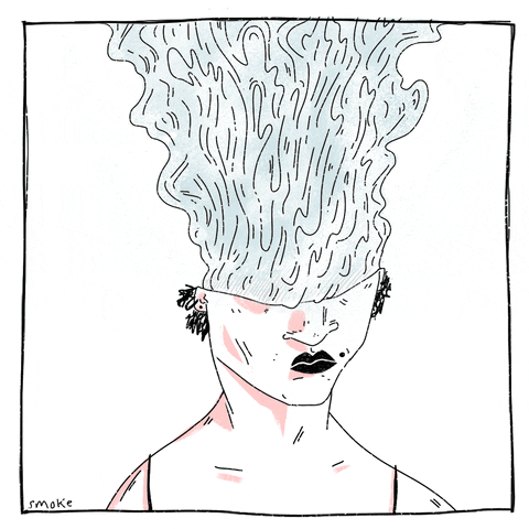 bailycrawford giphyupload sad woman smoke GIF