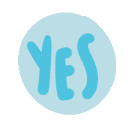 Answer Yes Sticker by Ai and Aiko