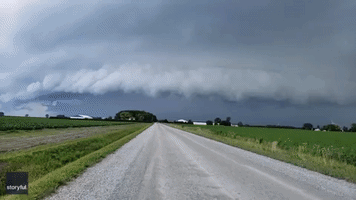 Ominous Storm Clouds Swirl Over Southwestern Ontario