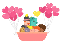 Dan Lila Sticker by Mundo Bita