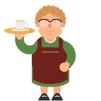 getbaff coffee cup coffeetime granny Sticker