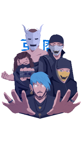 Illustration Band Sticker by AKUMA SIX