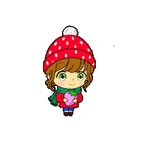 Girl Winter Sticker