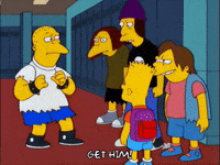 scared bart simpson GIF