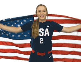 Excited Lets Go Sticker by USA Softball