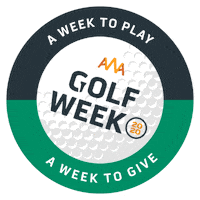 AWeekAway golf foundation nonprofit golfing Sticker