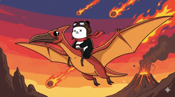 Adventure Flying GIF by Kanpai Pandas