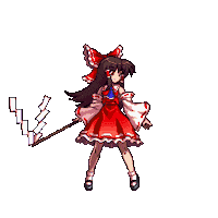 Reimu Hakurei Oofy Sticker