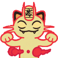 Cat Evil Laugh Sticker by Pokémon