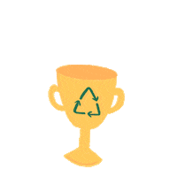 ecolanamx dog recycle trophy doggy Sticker