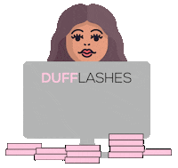 Beauty Work Hard Sticker by DUFFLashes