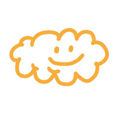 Happy Cloud Sticker by Lucas Levitan