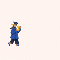 Graduation Cap GIF by GreetPool