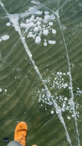 Crystal Clear Ice Forms on Lake Superior