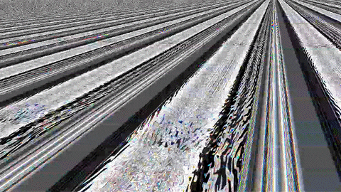 glitch aesthetic horizont distortion GIF by Nico Roxe