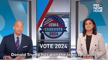 "Donald Trump has won the Iowa caucuses."