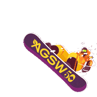 Aspen Snowboarder Sticker by Gay Ski Week