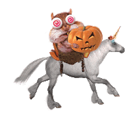 Halloween Unicorn Sticker by SpooningCookieDough