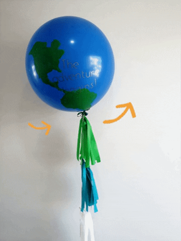 giphygifmaker giphyattribution globe ballon GIF