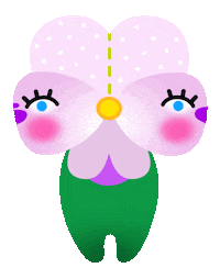 Polka Dot Flower Sticker by agafiadolls
