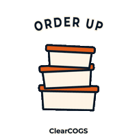 Order Up Lets Go Sticker by ClearCOGS