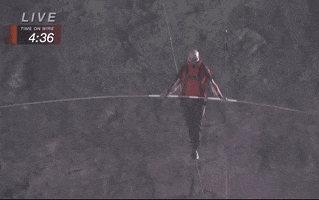 Nik Wallenda Tightrope GIF by Volcano Live! with Nik Wallenda