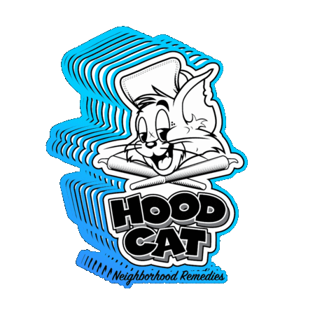 Hoodcatmfg giphygifmaker smoke smoking high Sticker