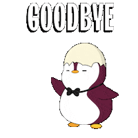 Bye Bye Goodbye Sticker by Pudgy Penguins
