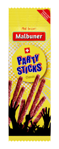 malbuner party snack classic tanzen Sticker
