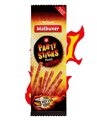 malbuner snack inferno genuss gewürze Sticker