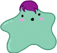 splat emo Sticker by Java Doodles