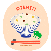 Rice Bowl Japan Sticker by Follow The Frogs