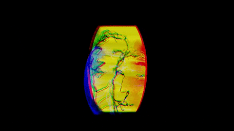 artemisweng giphygifmaker glitch trippy color GIF