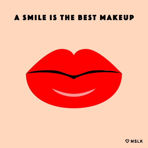 lipstick smile GIF by MSLK Design