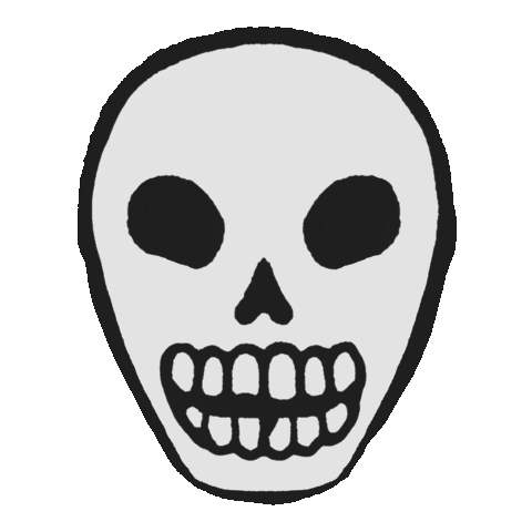 Halloween Skull Sticker