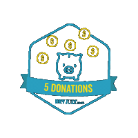 Donations Piggy Bank Sticker by DryJuly