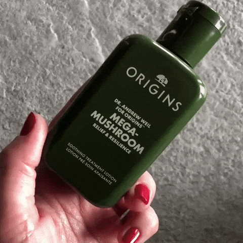 Origins Mega Mushroom Soothing Treatment Lotion GIF by Ejollify Beauty