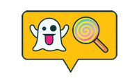 Flaunt It Trick Or Treat Sticker by Smartsweets