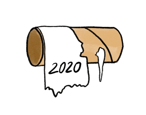 New Year Paper Sticker