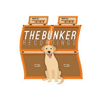 Recording Studio Dog Sticker by The Bunker Recordings