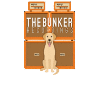 Recording Studio Dog Sticker by The Bunker Recordings