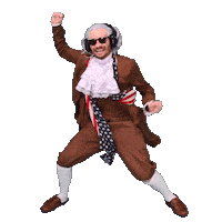 Founding Father Dancing Sticker