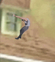 Get Out Falling GIF
