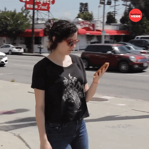 Phone Walk GIF by BuzzFeed
