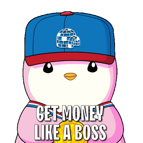 Like A Boss Success Sticker by Pudgy Penguins
