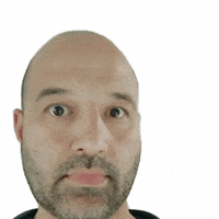 aaronbeardnz crazy energy guy bald GIF