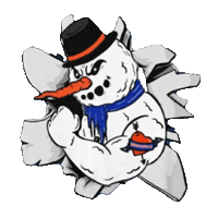 Flex Muscles Sticker by Freaky The Scary Snowman
